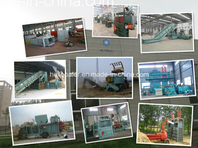 Hello baler brand waste paper cardboard plastic scraps old clothes tyre strapping packaging baler