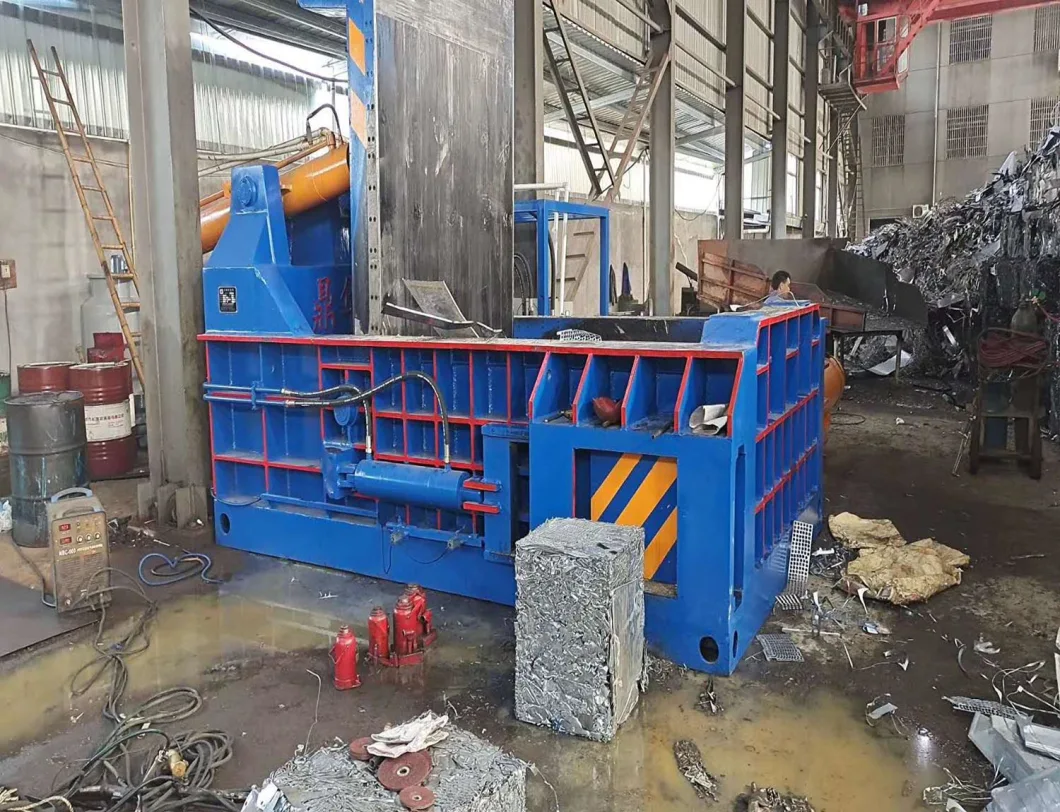 Hydraulic Horizontal Scrap Tire Metal Baler Compress Machine