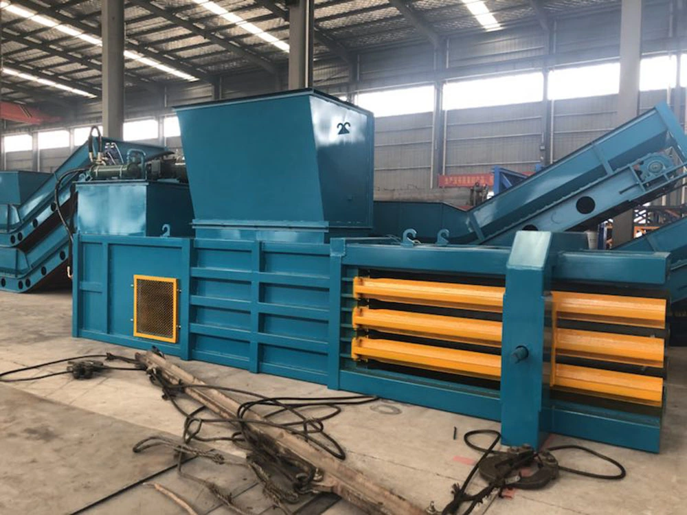 Hydraulic Waste Paper Baler Fully Automatic Horizontal Baling Press Machine Horizontal Pet Bottle Compactor Baler