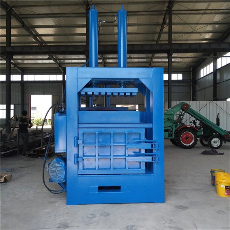 Factory Direct Double-Cylinder Straw Cotton Baler Full Automatic Vertical Hydraulic Baler for Garment Metal Waste Paper