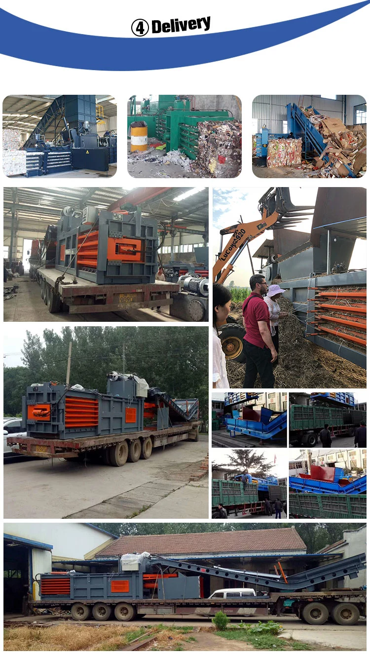 120t Semi Automatic Horizontal Baler in Recycling Machine